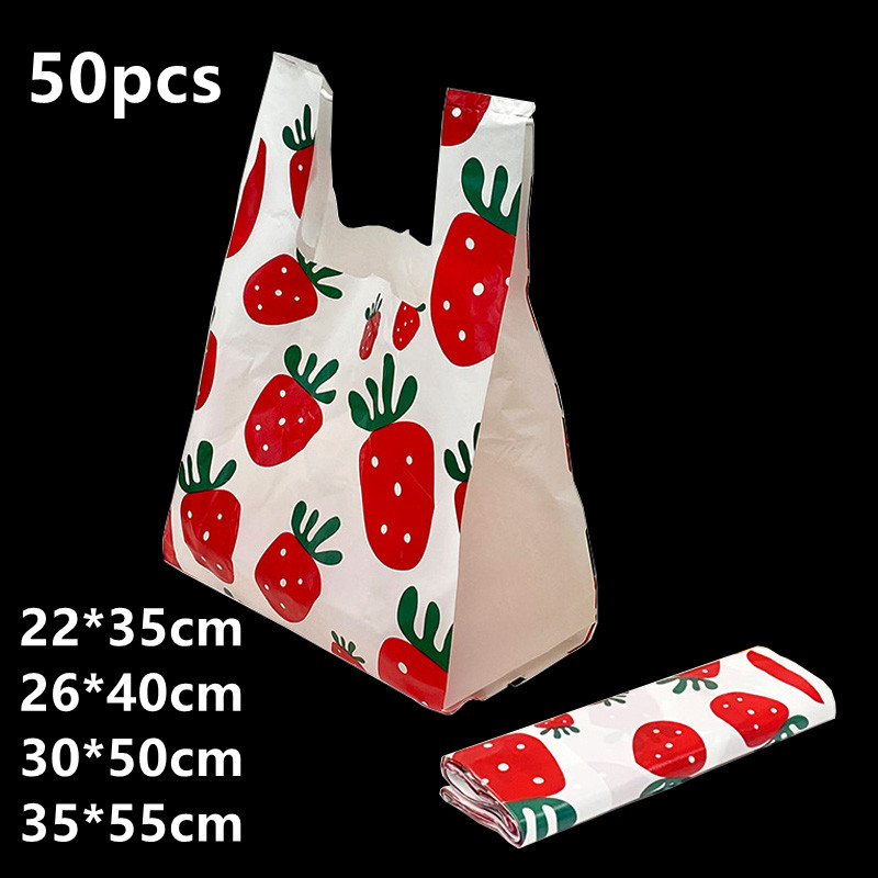 Commercial Printing And Packaging - كيس بلاستيك صدرية فراولة ، لوازم