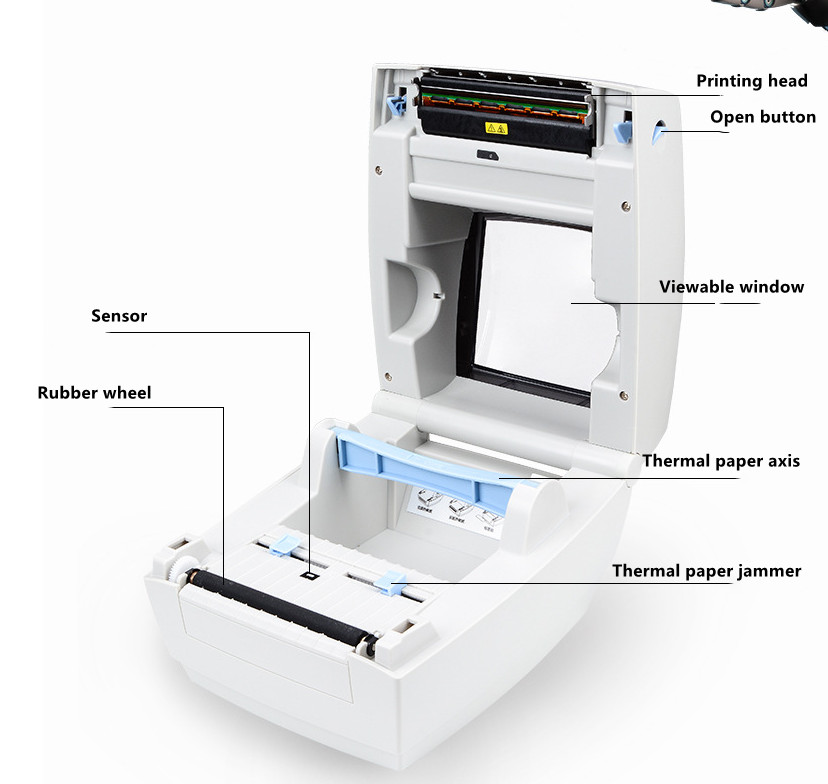 طابعة ملصقات حرارية صناعية عال - مراجعة Thermal Printer وسعره