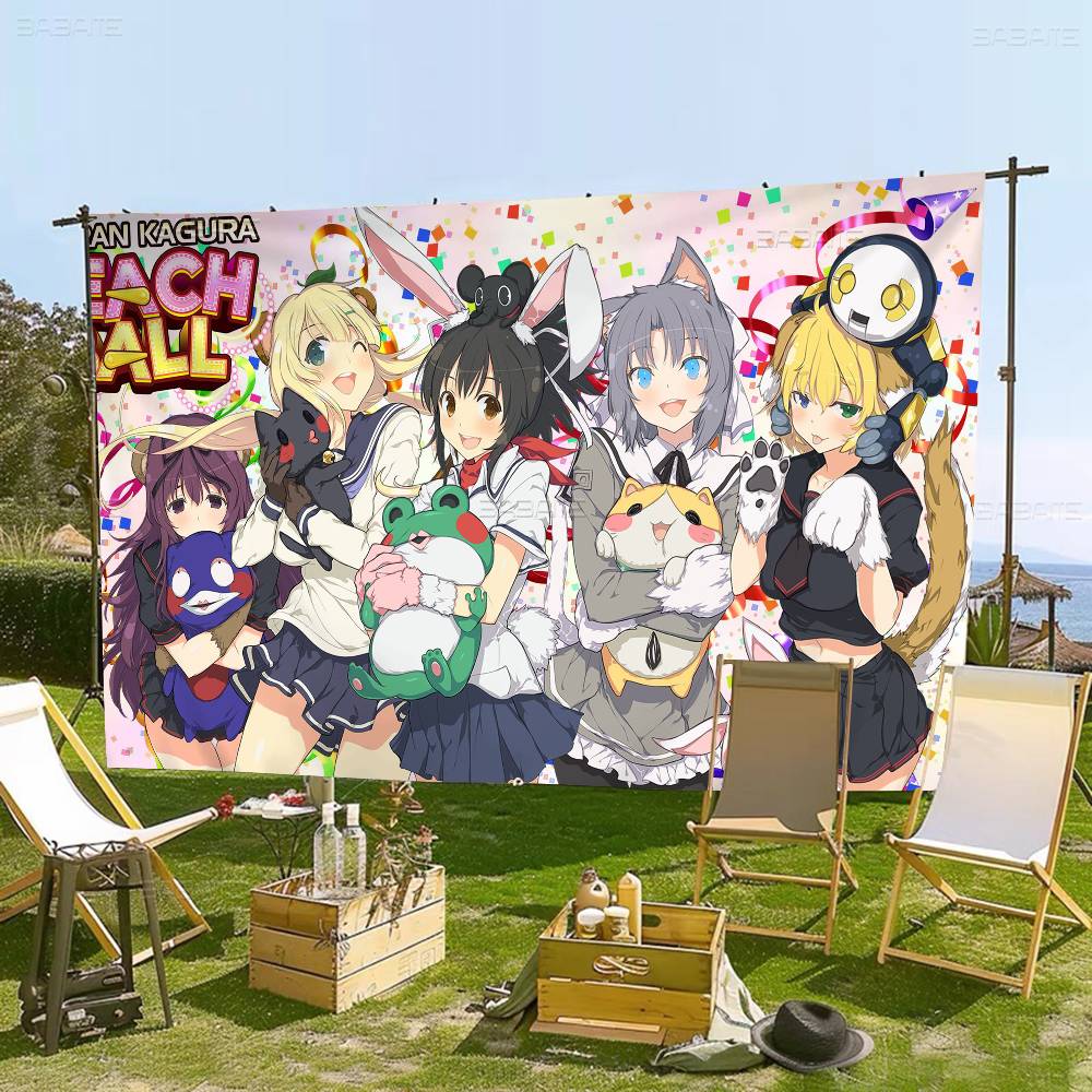 S-Senran Kagura لافتة حفلات تج - مراجعة Commercial Printing Company وسعره